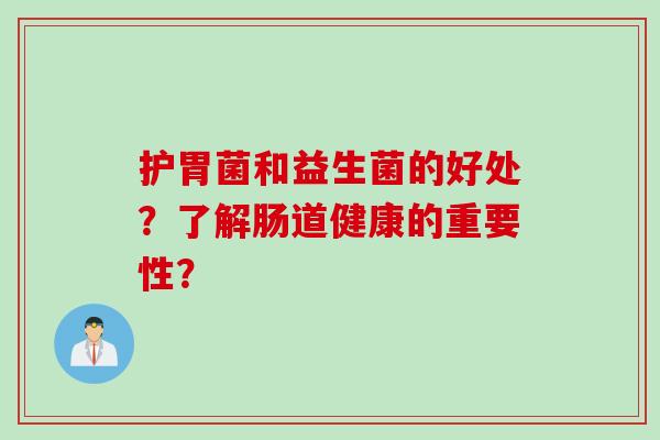 护胃菌和益生菌的好处?了解肠道健康的重要性? 护胃菌和益生菌的好处?了解肠道健康的重要性?