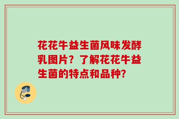 花花牛益生菌风味发酵乳图片?了解花花牛益生菌的特点和品种? 花花牛益生菌风味发酵乳图片?了解花花牛益生菌的特点和品种?