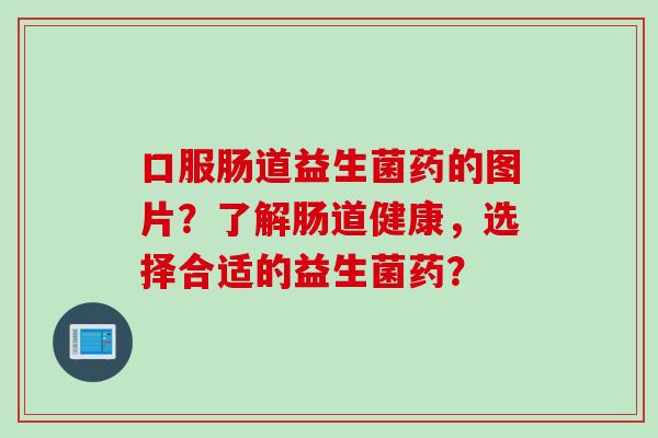 口服肠道益生菌药的图片？了解肠道健康，选择合适的益生菌药？