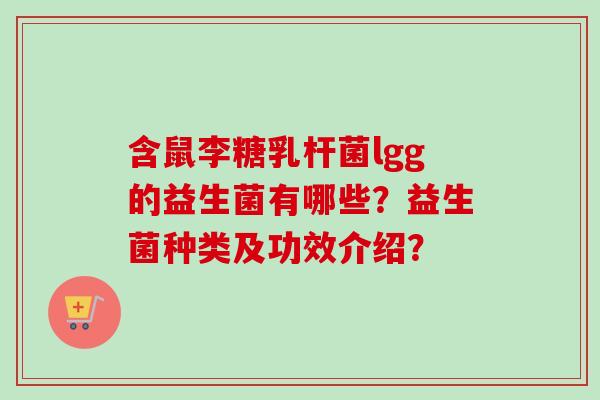 含鼠李糖乳杆菌lgg的益生菌有哪些？益生菌种类及功效介绍？