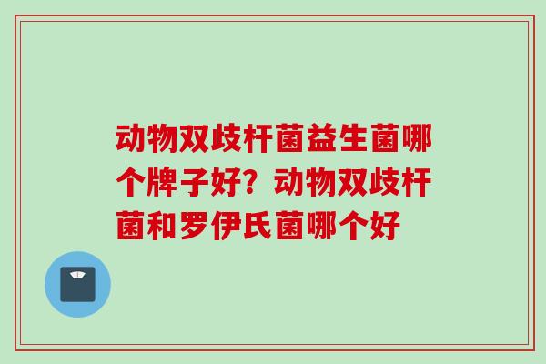动物双歧杆菌益生菌哪个牌子好？动物双歧杆菌和罗伊氏菌哪个好