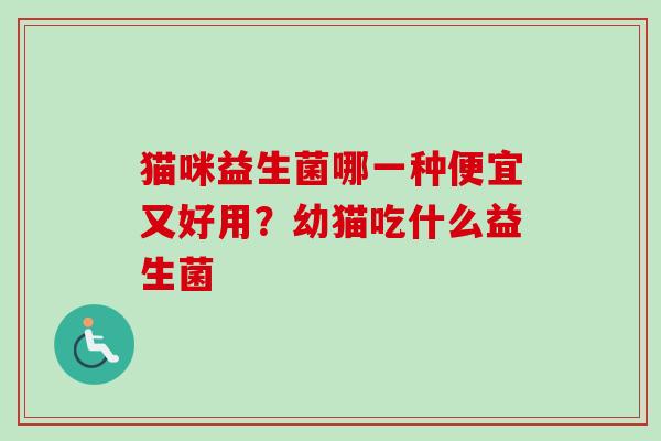 猫咪益生菌哪一种便宜又好用?幼猫吃什么益生菌 猫咪益生菌哪一种便宜又好用?幼猫吃什么益生菌