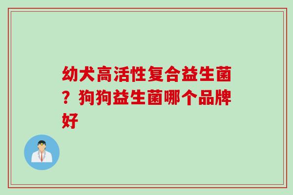 幼犬高活性复合益生菌？狗狗益生菌哪个品牌好