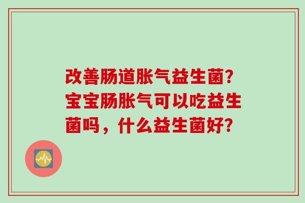 改善肠道益生菌?宝宝肠可以吃益生菌吗,什么益生菌好? 改善肠道益生菌?宝宝肠可以吃益生菌吗,什么益生菌好?
