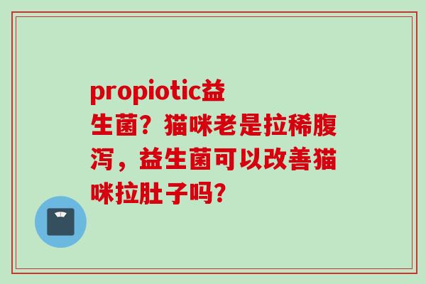 propiotic益生菌?猫咪老是拉稀,益生菌可以改善猫咪拉肚子吗? propiotic益生菌?猫咪老是拉稀,益生菌可以改善猫咪拉肚子吗?