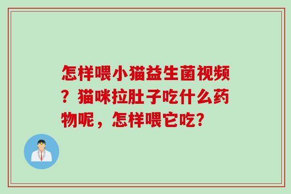怎样喂小猫益生菌视频?猫咪拉肚子吃什么呢,怎样喂它吃? 怎样喂小猫益生菌视频?猫咪拉肚子吃什么呢,怎样喂它吃?