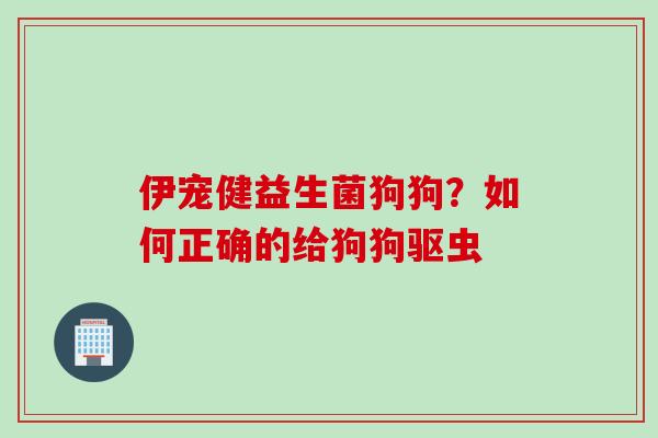 伊宠健益生菌狗狗?如何正确的给狗狗驱虫 伊宠健益生菌狗狗?如何正确的给狗狗驱虫