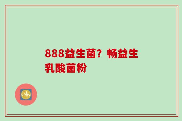 888益生菌?畅益生乳酸菌粉 888益生菌?畅益生乳酸菌粉