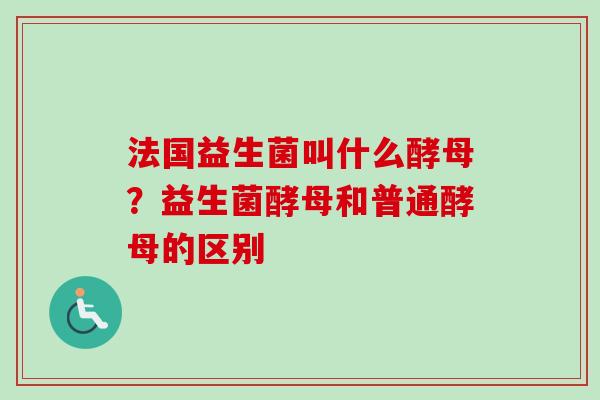 法国益生菌叫什么酵母?益生菌酵母和普通酵母的区别 法国益生菌叫什么酵母?益生菌酵母和普通酵母的区别