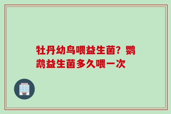牡丹幼鸟喂益生菌?鹦鹉益生菌多久喂一次 牡丹幼鸟喂益生菌?鹦鹉益生菌多久喂一次