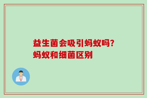 益生菌会吸引蚂蚁吗?蚂蚁和区别 益生菌会吸引蚂蚁吗?蚂蚁和区别