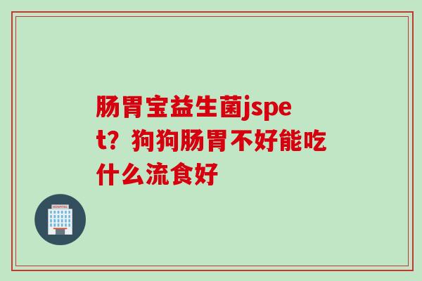 肠胃宝益生菌jspet？狗狗肠胃不好能吃什么流食好