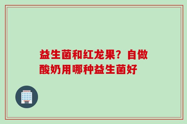 益生菌和红龙果？自做酸奶用哪种益生菌好