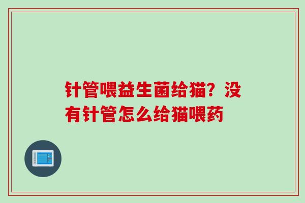 针管喂益生菌给猫?没有针管怎么给猫喂药 针管喂益生菌给猫?没有针管怎么给猫喂药