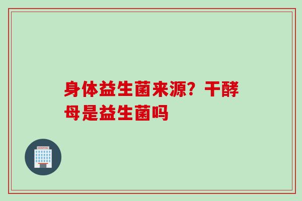身体益生菌来源？干酵母是益生菌吗