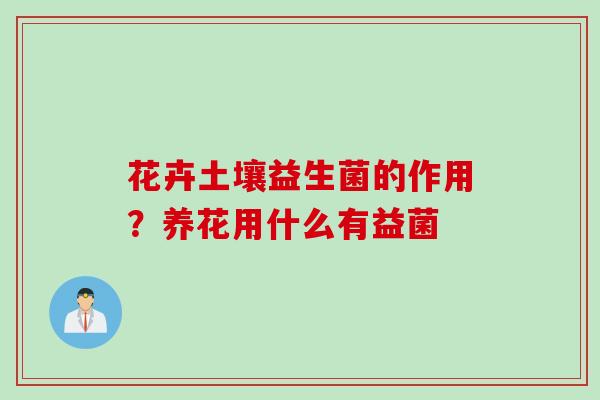 花卉土壤益生菌的作用？养花用什么有益菌