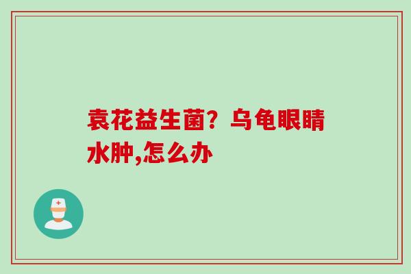 袁花益生菌？乌龟眼睛水肿,怎么办