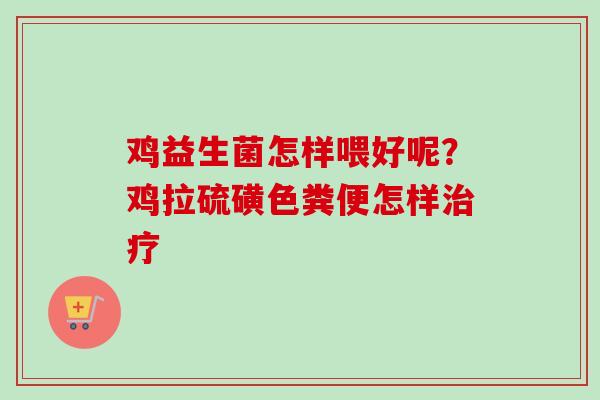 鸡益生菌怎样喂好呢?鸡拉硫磺色粪便怎样 鸡益生菌怎样喂好呢?鸡拉硫磺色粪便怎样