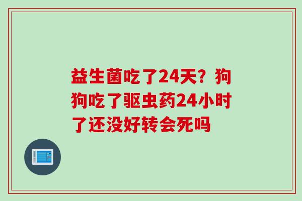 益生菌吃了24天?狗狗吃了驱虫药24小时了还没好转会死吗 益生菌吃了24天?狗狗吃了驱虫药24小时了还没好转会死吗