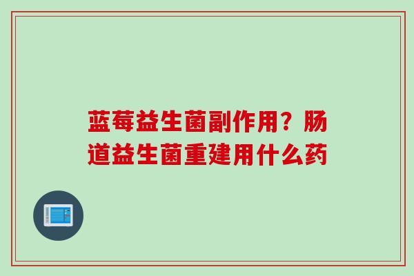 蓝莓益生菌副作用？肠道益生菌重建用什么药