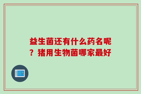 益生菌还有什么药名呢?猪用生物菌哪家好 益生菌还有什么药名呢?猪用生物菌哪家好