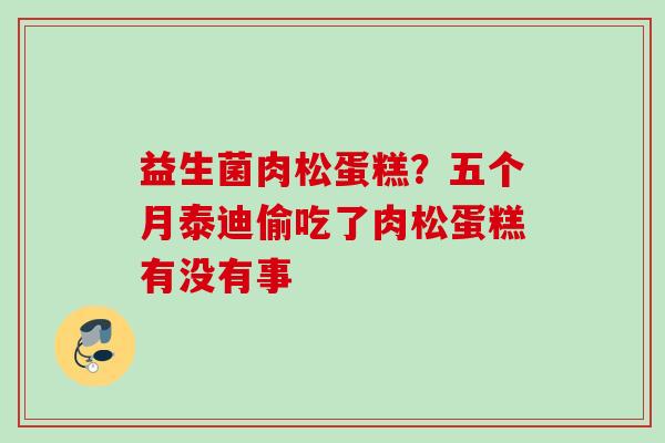 益生菌肉松蛋糕?五个月泰迪偷吃了肉松蛋糕有没有事 益生菌肉松蛋糕?五个月泰迪偷吃了肉松蛋糕有没有事