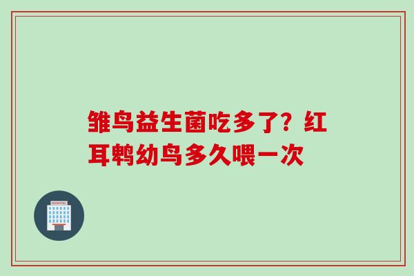 雏鸟益生菌吃多了?红耳鹎幼鸟多久喂一次 雏鸟益生菌吃多了?红耳鹎幼鸟多久喂一次