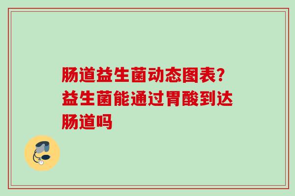 肠道益生菌动态图表?益生菌能通过胃酸到达肠道吗 肠道益生菌动态图表?益生菌能通过胃酸到达肠道吗