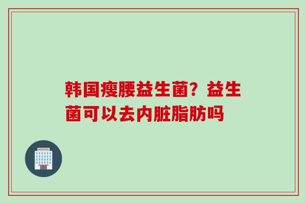韩国瘦腰益生菌?益生菌可以去内脏脂肪吗 韩国瘦腰益生菌?益生菌可以去内脏脂肪吗