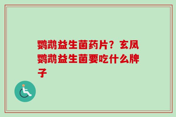 鹦鹉益生菌药片?玄凤鹦鹉益生菌要吃什么牌子 鹦鹉益生菌药片?玄凤鹦鹉益生菌要吃什么牌子