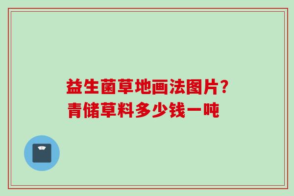 益生菌草地画法图片?青储草料多少钱一吨 益生菌草地画法图片?青储草料多少钱一吨