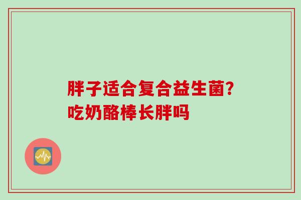 胖子适合复合益生菌？吃奶酪棒长胖吗