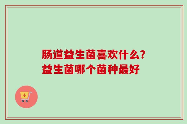 肠道益生菌喜欢什么？益生菌哪个菌种好