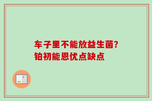 车子里不能放益生菌?铂初能恩优点缺点 车子里不能放益生菌?铂初能恩优点缺点