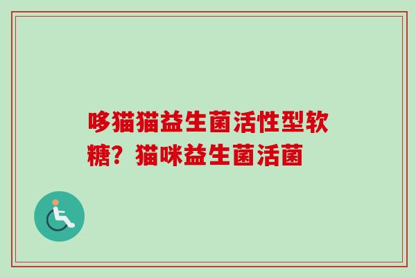 哆猫猫益生菌活性型软糖?猫咪益生菌活菌 哆猫猫益生菌活性型软糖?猫咪益生菌活菌