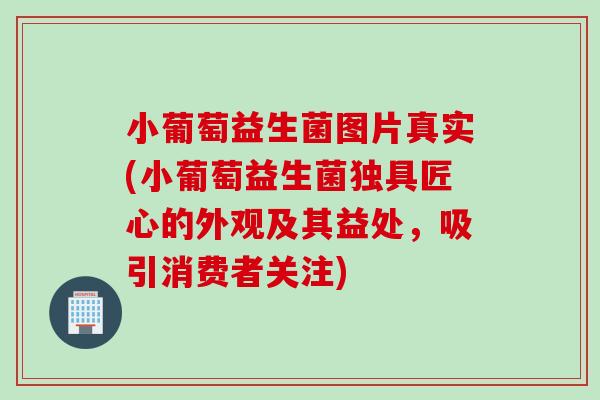 小葡萄益生菌图片真实(小葡萄益生菌独具匠心的外观及其益处，吸引消费者关注)
