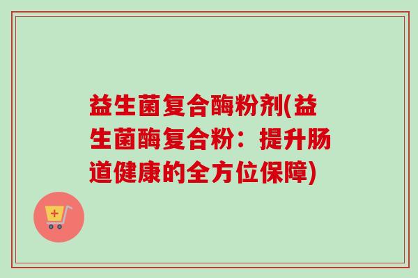 益生菌复合酶粉剂(益生菌酶复合粉：提升肠道健康的全方位保障)