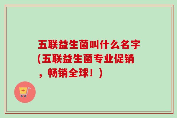 五联益生菌叫什么名字(五联益生菌专业促销，畅销全球！)