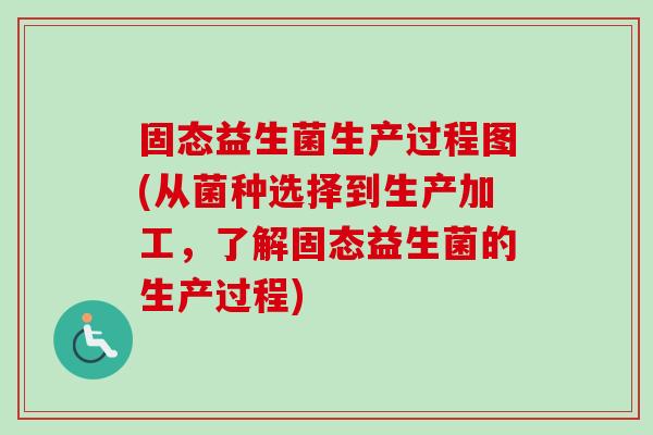 固态益生菌生产过程图(从菌种选择到生产加工，了解固态益生菌的生产过程)