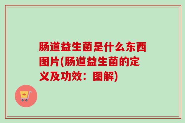 肠道益生菌是什么东西图片(肠道益生菌的定义及功效：图解)