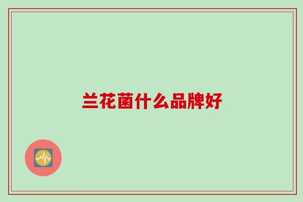 兰花菌什么品牌好