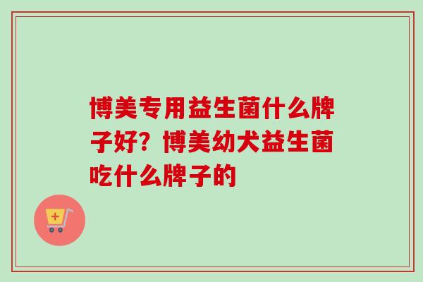 博美专用益生菌什么牌子好?博美幼犬益生菌吃什么牌子的 博美专用益生菌什么牌子好?博美幼犬益生菌吃什么牌子的