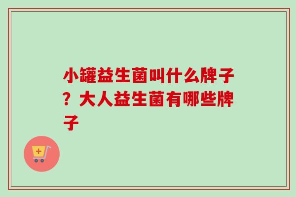 小罐益生菌叫什么牌子?大人益生菌有哪些牌子 小罐益生菌叫什么牌子?大人益生菌有哪些牌子