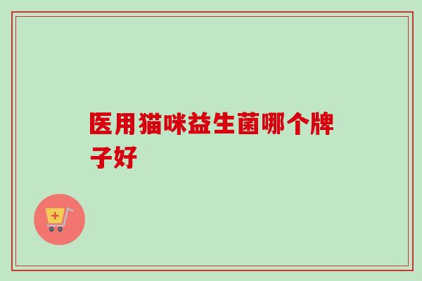 医用猫咪益生菌哪个牌子好 医用猫咪益生菌哪个牌子好