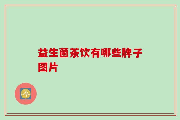 益生菌茶饮有哪些牌子图片