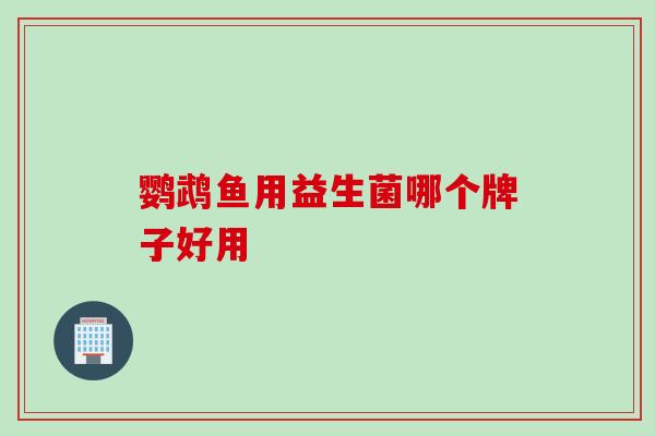 鹦鹉鱼用益生菌哪个牌子好用 鹦鹉鱼用益生菌哪个牌子好用