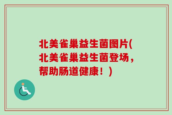 北美雀巢益生菌图片(北美雀巢益生菌登场，帮助肠道健康！)