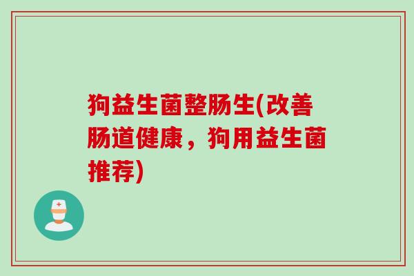 狗益生菌整肠生(改善肠道健康,狗用益生菌推荐) 狗益生菌整肠生(改善肠道健康,狗用益生菌推荐)