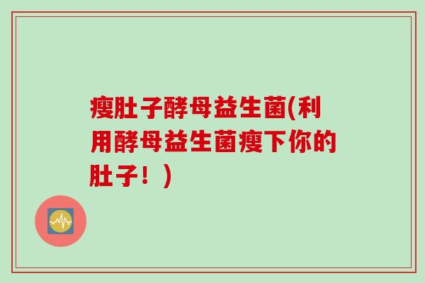 瘦肚子酵母益生菌(利用酵母益生菌瘦下你的肚子！)