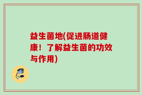 益生菌地(促进肠道健康！了解益生菌的功效与作用)